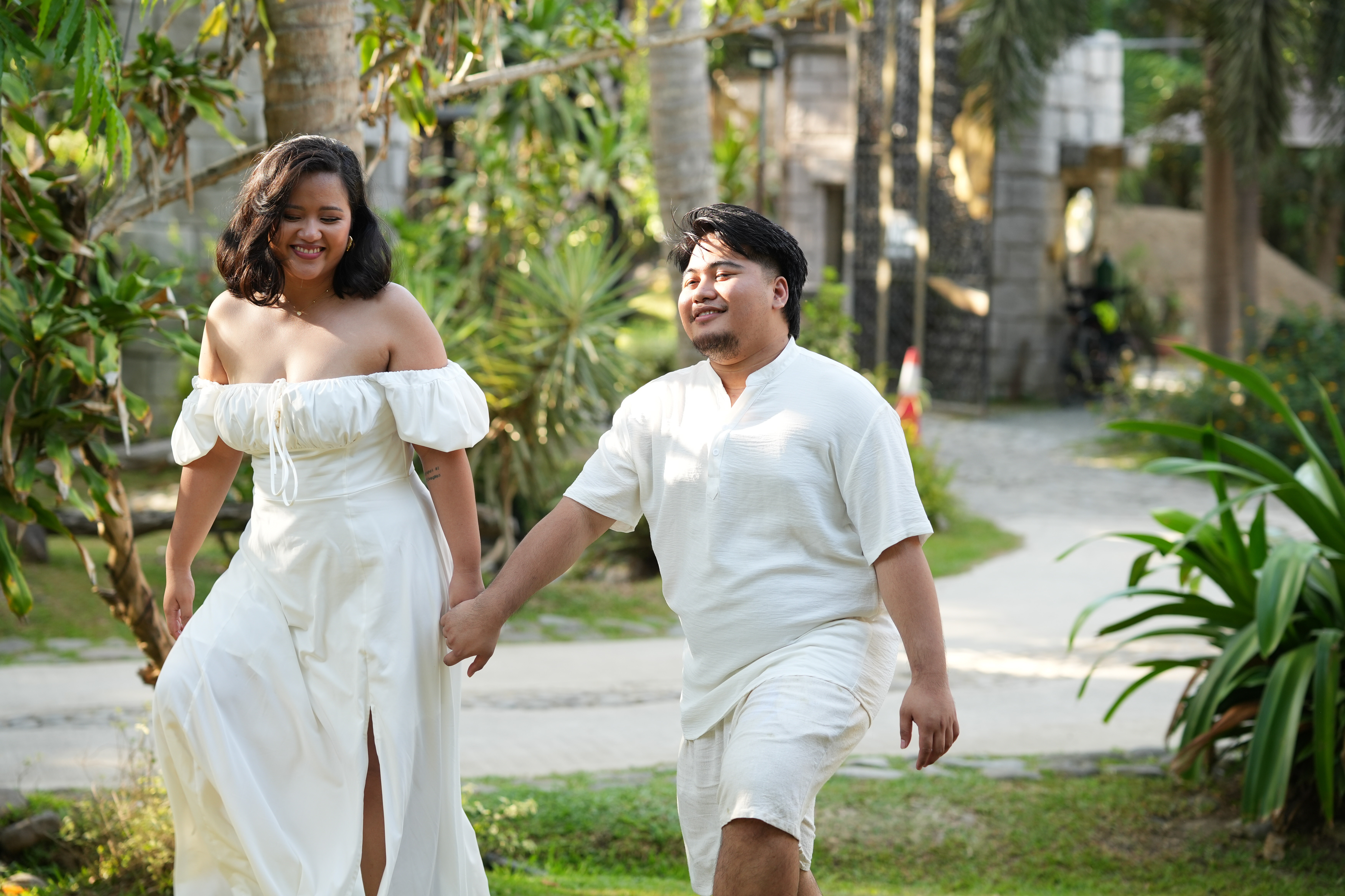 Aliyah and Jonas walking